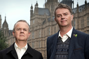 Have I Got News For You. Image shows from L to R: Ian Hislop, Paul Merton. Copyright: BBC / Hat Trick Productions