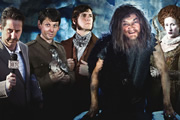 Horrible Histories. Image shows from L to R: Jim Howick, Laurence Rickard, Mathew Baynton, Simon Farnaby, Martha Howe-Douglas. Copyright: Lion Television / Citrus Television