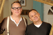 House Of Fools. Image shows from L to R: Vic (Vic Reeves), Bob (Bob Mortimer). Copyright: BBC / Pett Productions