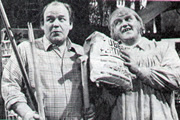 Inside George Webley. Image shows from L to R: George Webley (Roy Kinnear), Mr Marigold (Les Dawson). Copyright: Yorkshire Television