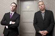 Inside No. 9. Image shows from L to R: Reece Shearsmith, Steve Pemberton. Copyright: BBC