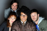 The IT Crowd Manual. Image shows from L to R: Matt Berry, Katherine Parkinson, Richard Ayoade, Chris O'Dowd. Copyright: Retort