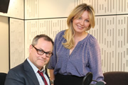 Desert Island Discs. Image shows from L to R: Jack Dee, Kirsty Young