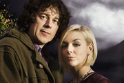 Jonathan Creek. Image shows from L to R: Jonathan Creek (Alan Davies), Joey Ross (Sheridan Smith). Copyright: BBC