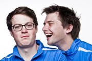 Kieran and Joe. Image shows from L to R: Joe Parham, Kieran Hodgson