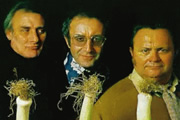 The Last Goon Show Of All. Image shows from L to R: Count Jim Moriarty (Spike Milligan), Hercules Grytpype-Thynne (Peter Sellers), Neddie Seagoon (Harry Secombe). Copyright: BBC