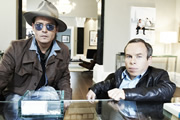 Life's Too Short. Image shows from L to R: Johnny Depp, Warwick (Warwick Davis). Copyright: BBC