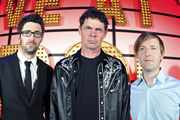 Live At The Apollo. Image shows from L to R: Mark Watson, Rich Hall, Andrew Maxwell. Copyright: Open Mike Productions