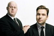 Image shows from L to R: Matt Lucas, David Walliams