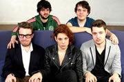 The Lunchtime Club 2011. Image shows from L to R: John Kearns, Fin Taylor, Suzi Ruffell, Joe Wells, Max Dickins