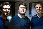 Mark Watson Talks A Bit About Life. Image shows from L to R: Mark Watson, Tim Key, Tom Basden. Copyright: Impatient Productions