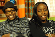 Meet The Adebanjos. Image shows from L to R: Andrew Osayemi, Debra Odutuyo