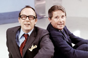 Morecambe & Wise: The Whole Story. Image shows from L to R: Eric Morecambe, Ernie Wise. Copyright: BBC
