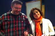 Mr Blue Sky. Image shows from L to R: Harvey Easter (Mark Benton), Jacqui Easter (Rebecca Front). Copyright: Avalon Television