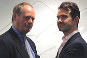 The Museum Of Curiosity. Image shows from L to R: John Lloyd, Jimmy Carr. Copyright: BBC