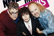 Never Mind The Buzzcocks. Image shows from L to R: Phill Jupitus, Simon Amstell, Bill Bailey. Copyright: TalkbackThames / BBC