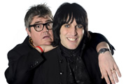 Never Mind The Buzzcocks. Image shows from L to R: Phill Jupitus, Noel Fielding. Copyright: TalkbackThames / BBC