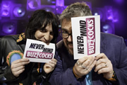 Never Mind The Buzzcocks. Image shows from L to R: Noel Fielding, Phill Jupitus. Copyright: TalkbackThames / BBC