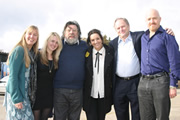 No Angel. Image shows from L to R: Denica Fairman, Emily Head, Leo (Ricky Tomlinson), Katherine (Martine McCutcheon), Scott (Clive Anderson), Policeman (Andy Parsons). Copyright: Perfectly Normal Productions