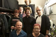 No Pressure To Be Funny. Image shows from L to R: Angela Barnes, Alistair Barrie, Joe Wells, Andy Zaltzman, Christian Reilly, Jo Brand, Nick Revell