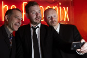 No Pressure To Be Funny. Image shows from L to R: Nick Revell, James O'Brien, Alistair Barrie