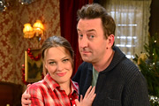 Not Going Out. Image shows from L to R: Lucy (Sally Bretton), Lee (Lee Mack). Copyright: Avalon Television / Arlo Productions