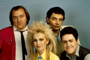 Not Again: Not The Nine O'Clock News. Image shows from L to R: Mel Smith, Pamela Stephenson, Rowan Atkinson, Griff Rhys Jones. Copyright: BBC