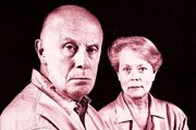 One Foot In The Grave. Image shows from L to R: Victor Meldrew (Richard Wilson), Margaret Meldrew (Annette Crosbie). Copyright: BBC