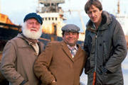 Only Fools And Horses. Image shows from L to R: Uncle Albert (Buster Merryfield), Del (David Jason), Rodney (Nicholas Lyndhurst). Copyright: BBC