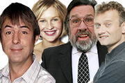 Sitcom Does.... Image shows from L to R: Neil Morrissey, Joanna Page, Ricky Tomlinson, Hugh Dennis. Copyright: North One Television