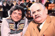 Open All Hours. Image shows from L to R: Granville (David Jason), Albert Arkwright (Ronnie Barker). Copyright: BBC