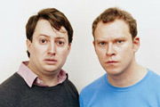 Image shows from L to R: David Mitchell, Robert Webb