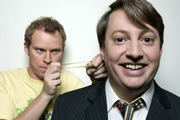 Peep Show. Image shows from L to R: Jeremy Usbourne (Robert Webb), Mark Corrigan (David Mitchell). Copyright: Objective Productions