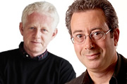 Image shows from L to R: Richard Curtis, Ben Elton