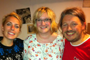 Richard Herring's Edinburgh Fringe Podcast 2011. Image shows from L to R: Sara Pascoe, Sarah Millican, Richard Herring