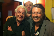 Richard Herring's Edinburgh Fringe Podcast 2011. Image shows from L to R: Barry Cryer, Edward Aczel, Richard Herring