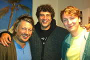 Richard Herring's Edinburgh Fringe Podcast 2011. Image shows from L to R: Richard Herring, Paul Provenza, Joe Lycett