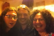 Richard Herring's Edinburgh Fringe Podcast 2012. Image shows from L to R: Andrew O'Neill, Richard Herring, Juliet Meyers