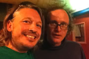 Richard Herring's Edinburgh Fringe Podcast 2012. Image shows from L to R: Richard Herring, Simon Munnery