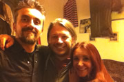 Richard Herring's Edinburgh Fringe Podcast 2012. Image shows from L to R: Markus Birdman, Richard Herring, Lucy Porter