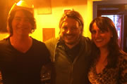 Richard Herring's Edinburgh Fringe Podcast 2012. Image shows from L to R: Christian Reilly, Richard Herring, Nina Conti