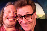 Richard Herring's Edinburgh Fringe Podcast. Image shows from L to R: Richard Herring, Greg Proops