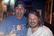 Richard Herring's Edinburgh Fringe Podcast 2013. Image shows from L to R: Colt Cabana, Richard Herring