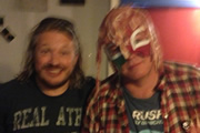 Richard Herring's Edinburgh Fringe Podcast 2013. Image shows from L to R: Richard Herring, Stewart Lee