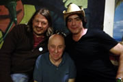 Richard Herring's Edinburgh Fringe Podcast 2013. Image shows from L to R: Richard Herring, Norman Lovett, Christian Reilly