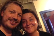 Richard Herring's Edinburgh Fringe Podcast 2013. Image shows from L to R: Richard Herring, Susan Calman