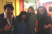 Richard Herring's Edinburgh Fringe Podcast. Image shows from L to R: Doug Segal, Janey Godley, Richard Herring, Ashley Storrie