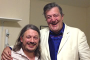 Richard Herring's LST Podcast. Image shows from L to R: Richard Herring, Stephen Fry