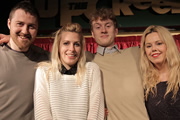 Roisin Conaty - What If?. Image shows from L to R: Lloyd Langford, Sara Pascoe, James Acaster, Roisin Conaty. Copyright: BBC