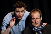 Sitcom Mission 2011. The Box. Image shows from L to R: Scott Christie, Andy Obeney